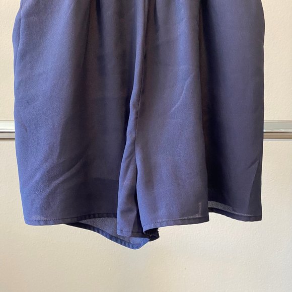 2/$30| Lush Ruffled Navy Romper - Picture 4 of 6